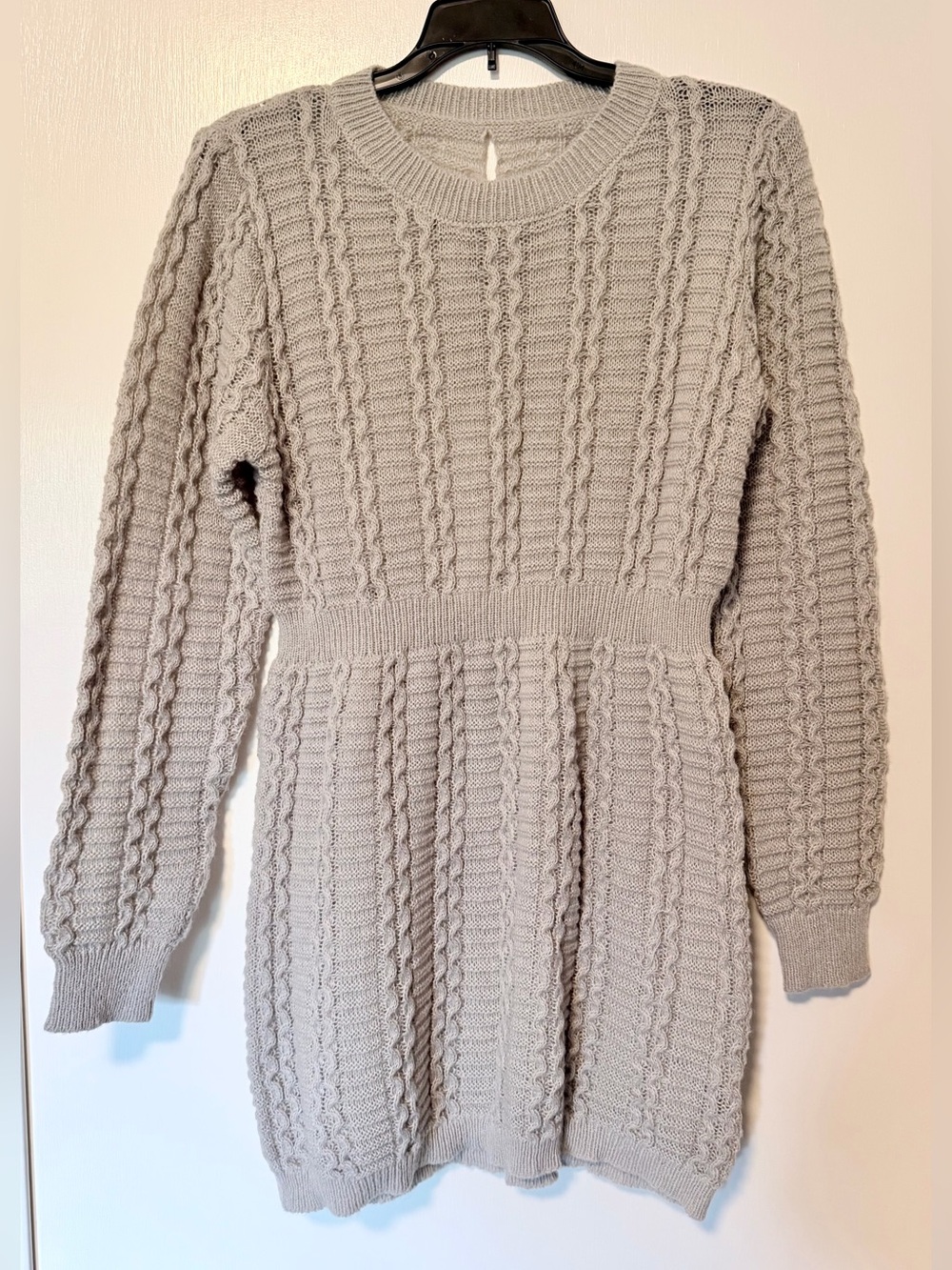 SHEIN Cable Knit Sweater Dress
